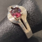 Bague Grenat Argent 925 Taille 56