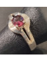 Bague Grenat Argent 925 Taille 56