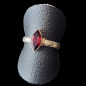 Bague Grenat Argent 925 Taille 56