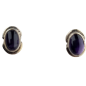 Boucles Améthyste sertie Argent 925