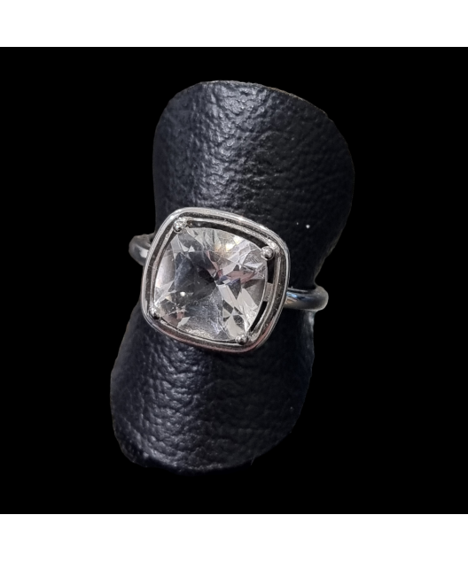 Bague Cristal de roche Argent 925 Taille 56