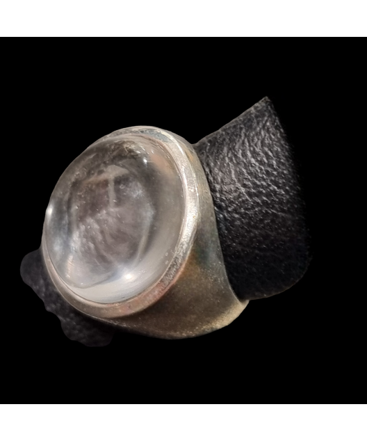 Bague Cristal de roche Argent 925 Taille 55