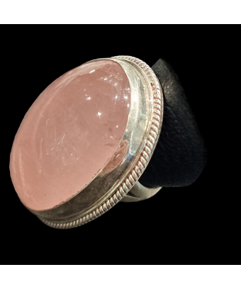 Bague Quartz rose argent...