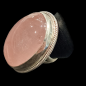 Bague Quartz rose argent 925 Taille 56