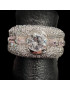 Bague Zirconium & Kunzite Argent 925 Taille 53