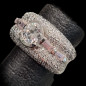 Bague Zirconium & Kunzite Argent 925 Taille 53
