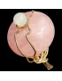 Bague Quartz rose Laiton Taille 56