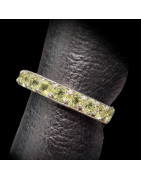 Bague Anneau Péridot Argent 925