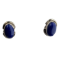 Boucles Lapis-lazuli serties Argent 925