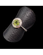 Bague Péridot Argent 925 Taille 54
