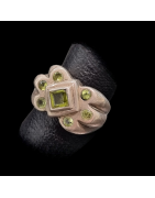 Bague Péridot Argent 925 Taille 61