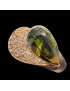 Bague Zirconium Bronze plaqué or Taille 54
