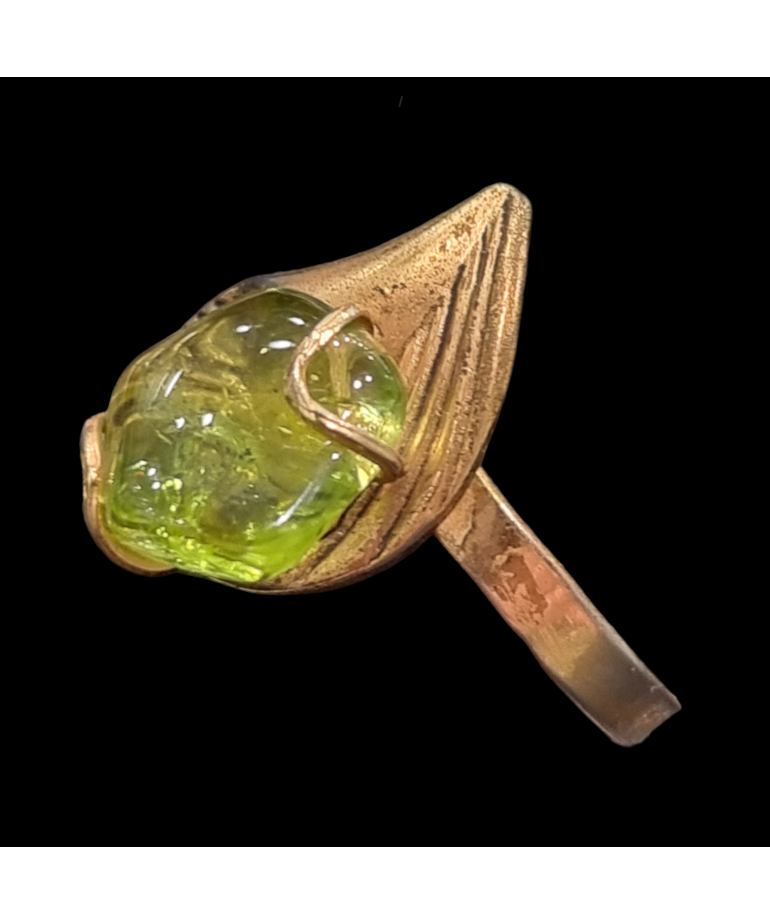Bague Péridot Laiton Taille 60