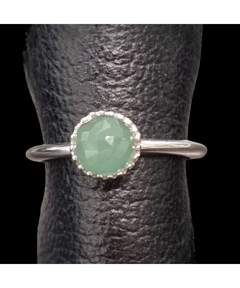 Bague Aventurine verte Argent 925 Taille 54