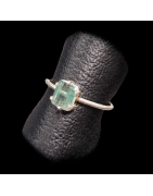 Bague Tourmaline bleue Argent 925 Taille 60