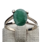 Bague Emeraude Argent 925 Taille 56
