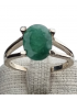 Bague Emeraude Argent 925 Taille 56