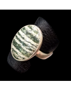 Bague Séraphinite Argent 925 Taille 57