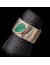 Bague Emeraude Argent 925 Taille 57+