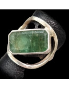 Bague Emeraude Argent 925 Taille 58