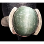 Bague Béryl Œil de chat Argent 925 Taille 52