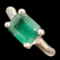 Bague Emeraude Argent 925 Taille 54