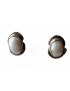 Boucles Nacre sertie Argent 925