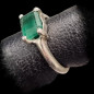 Bague Emeraude Argent 925 Taille 54
