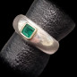 Bague Emeraude Argent 925 Taille 53