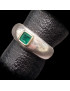 Bague Emeraude Argent 925 Taille 53