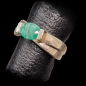 Bague Emeraude Argent 925 Taille 51