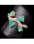Bague Emeraude Argent 925 Taille 56