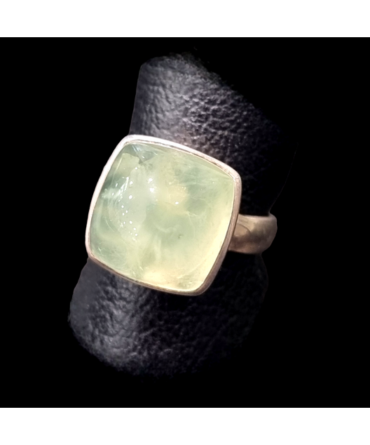 Bague Préhnite Argent 925 Taille 59