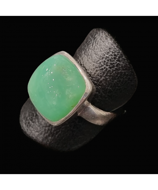 Bague Chrysoprase Argent 925 Taille 60