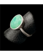 Bague Chrysoprase Argent 925 Taille 60