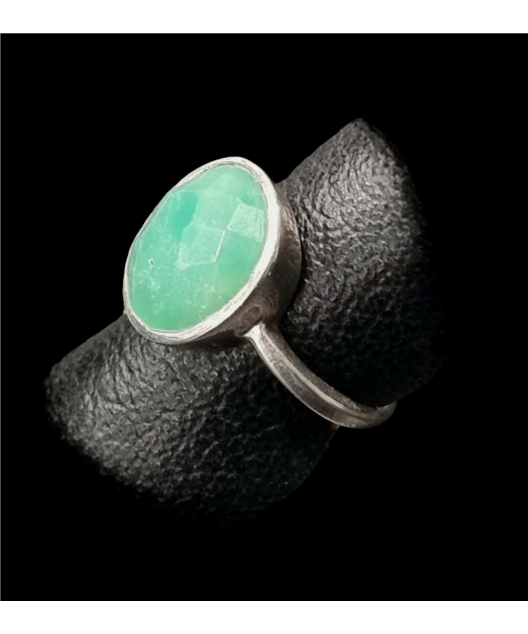 Bague Chrysoprase Argent 925 Taille 60
