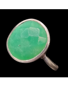 Bague Chrysoprase Argent 925 Taille 60