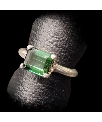 Bague tourmaline verte...