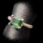 Bague tourmaline verte argent 925