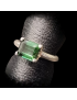 Bague tourmaline verte argent 925