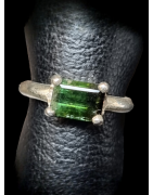 Bague Tourmaline verte Argent 925