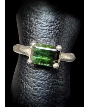 Bague Tourmaline verte Argent 925