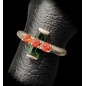 Bague Tourmaline & Grenat Argent 925 Taille 52