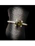 Bague Tourmaline verte Argent 925 Taille 54