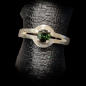 Bague Tourmaline verte Argent 925 Taille 53