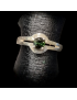 Bague Tourmaline verte Argent 925 Taille 53