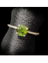 Bague Grenat vert Argent 925 Taille 57