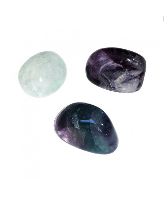 Pierre roulée Fluorite multicolore