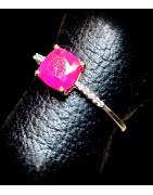 Bague Rubis & Diamants or 18 carats Taille 54