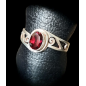 Bague Grenat Argent 925 Taille 59